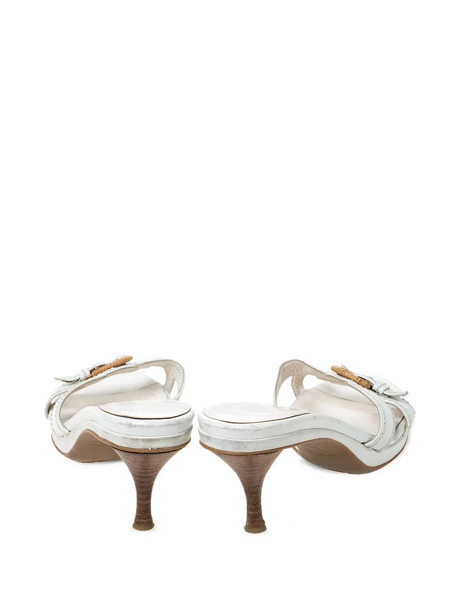 Pre-Owned 70mm leather heeled sandals 7