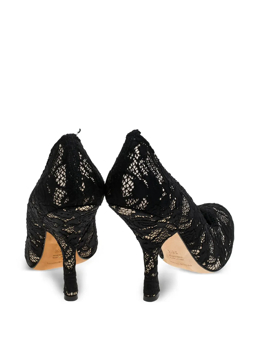 110mm lace-detailing heeled pumps 7