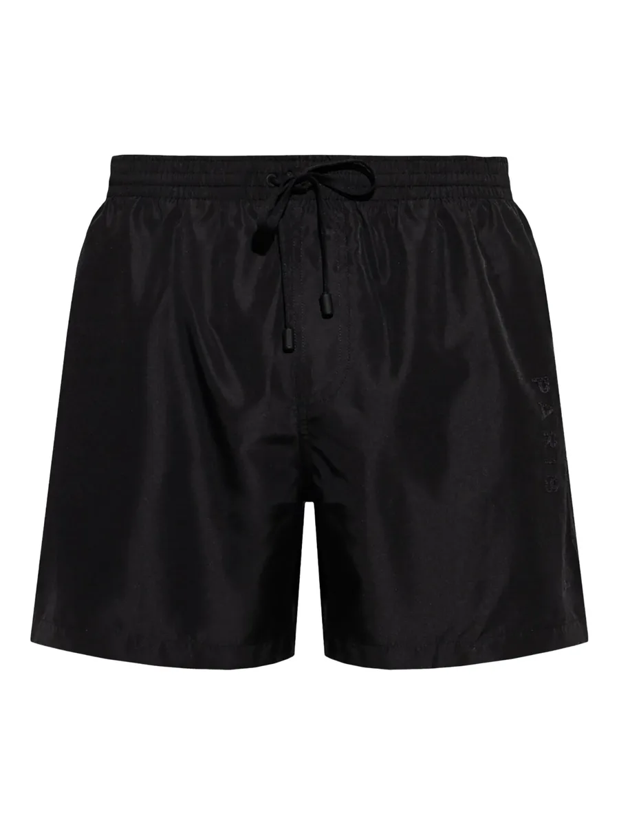 logo-appliqué swim shorts 2