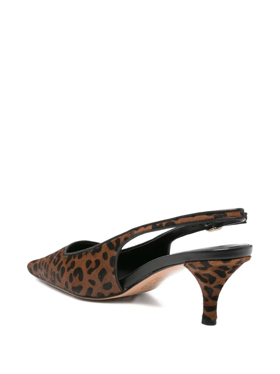 70mm slingback leopard pumps 7