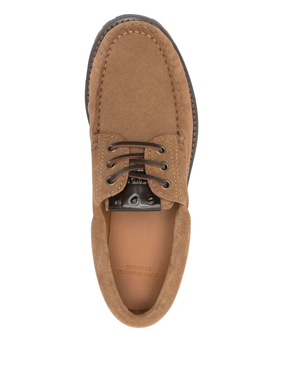suede lace-up loafers 8