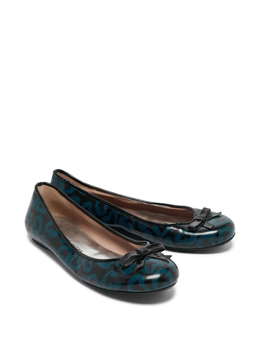 heart-print ballet flats 3