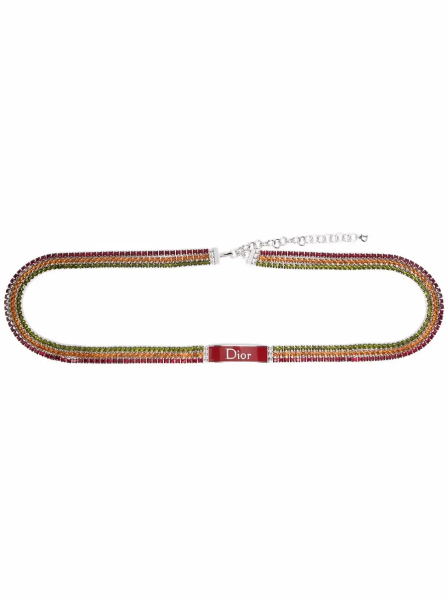 2000s rhinestone-embellished chain-link belt 1