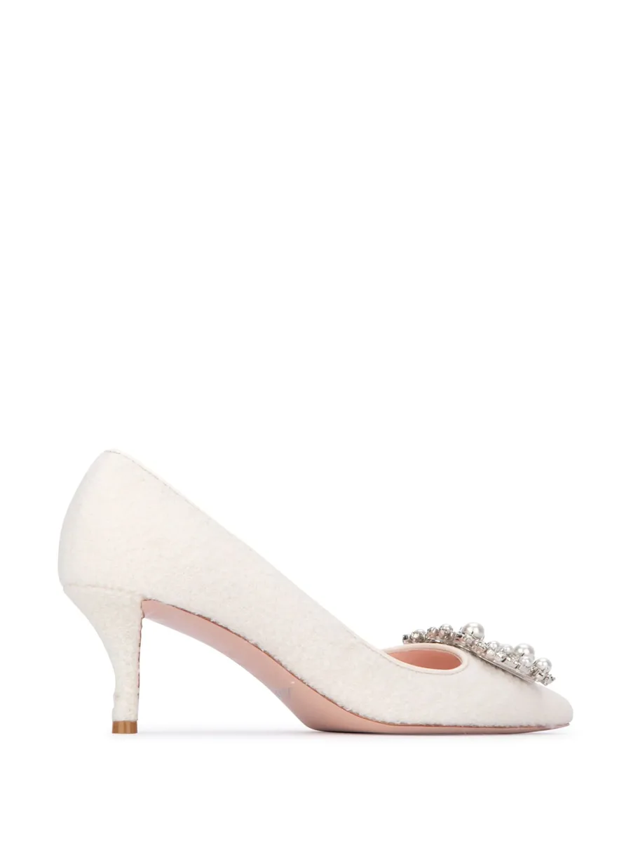 65mm crystal-buckle pumps 5