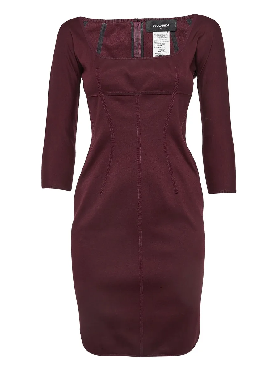square-neck mini dress 1
