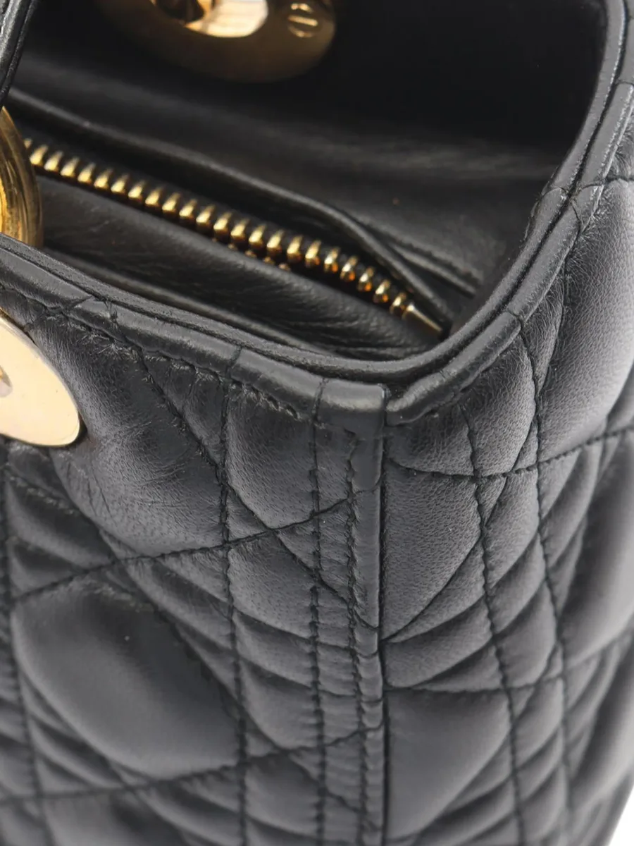 сумка-сэтчел Cannage Lady Dior среднего размера (2010-2026 годы) 4