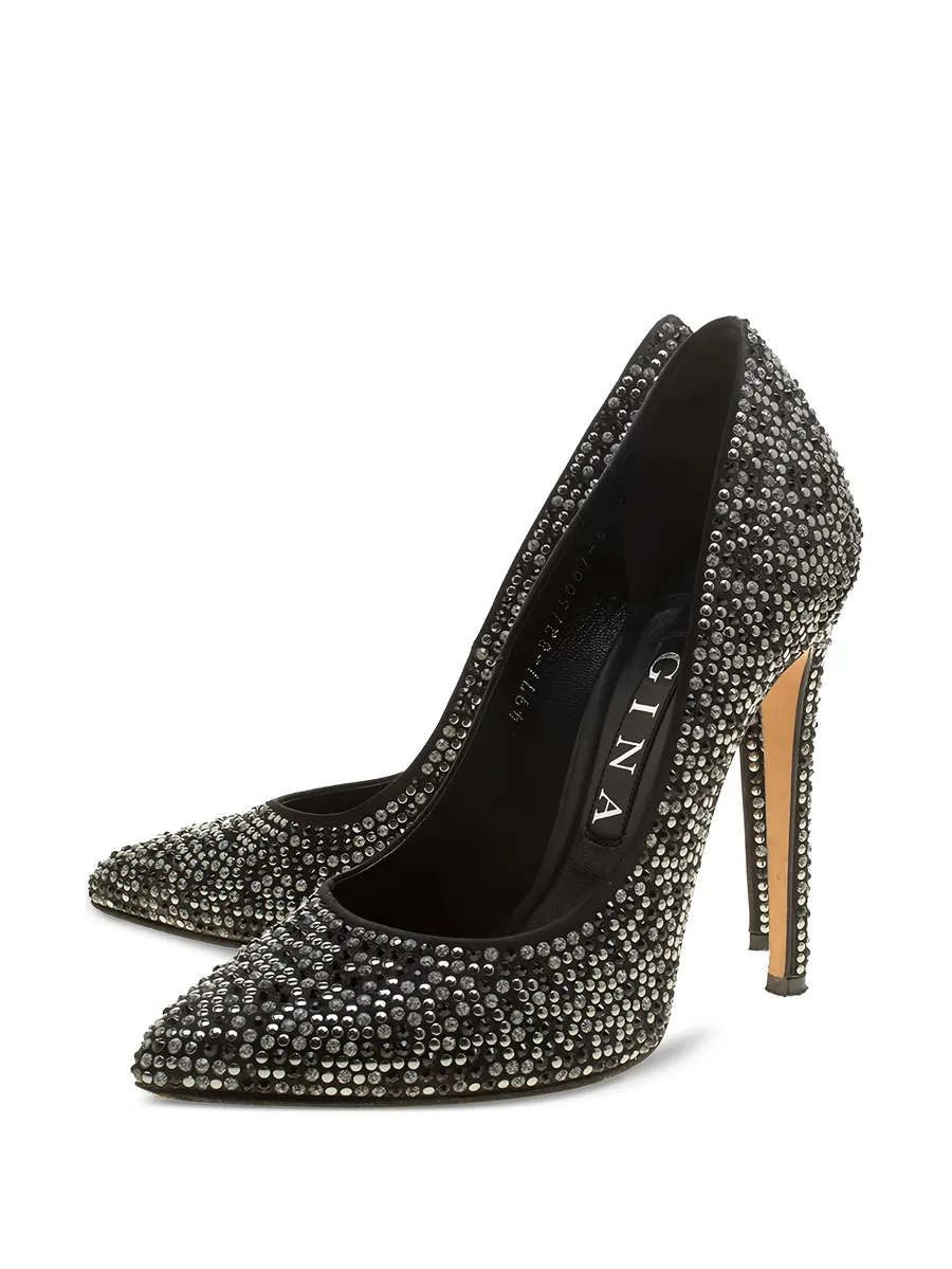 125mm crystal pointed-toe pumps 3