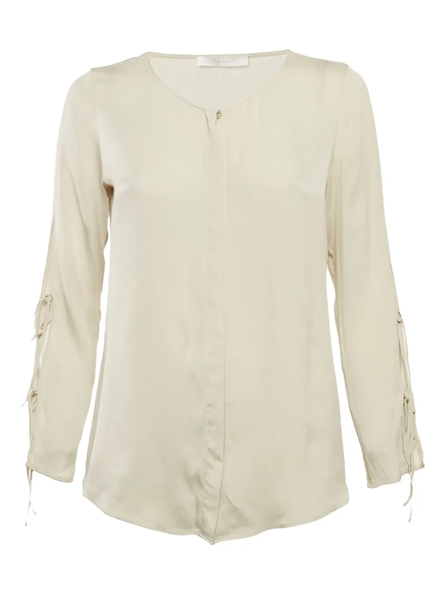 crepe button-down blouse 1