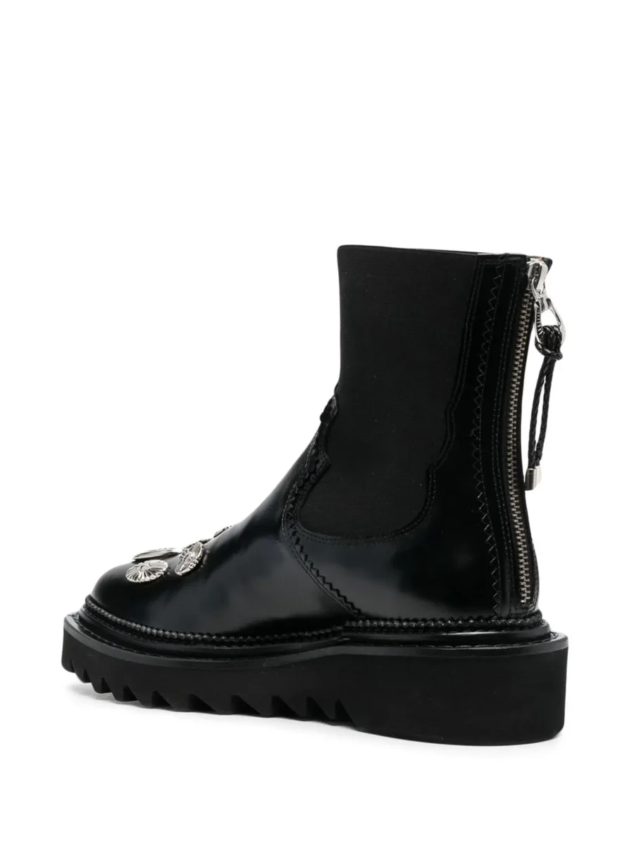 pointed leather ankle boots 5