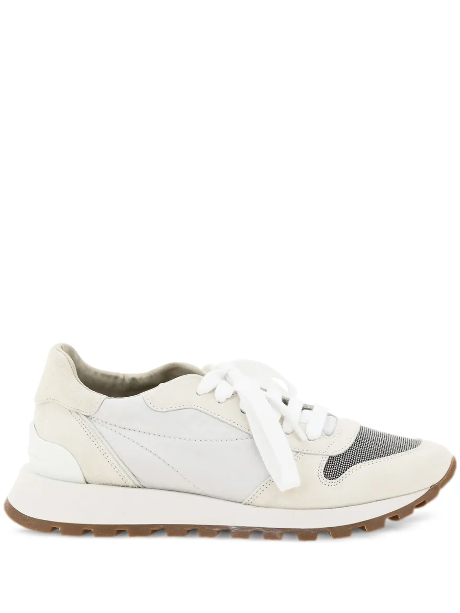 panelled-design sneakers 1