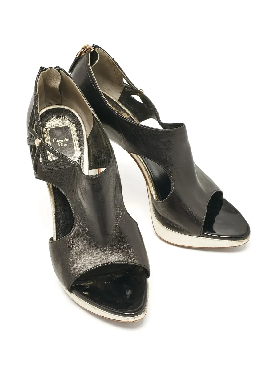 110mm bow-detail leather pumps 3