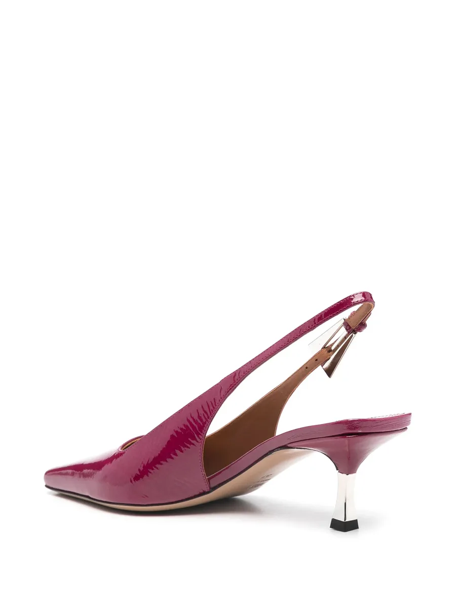 лакированные туфли с ремешком на пятке 5