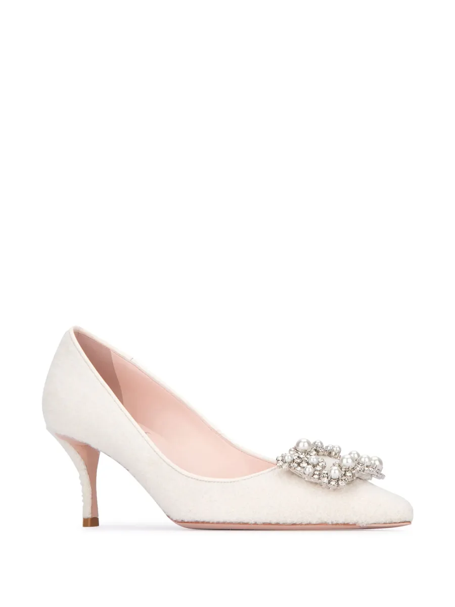 65mm crystal-buckle pumps 3