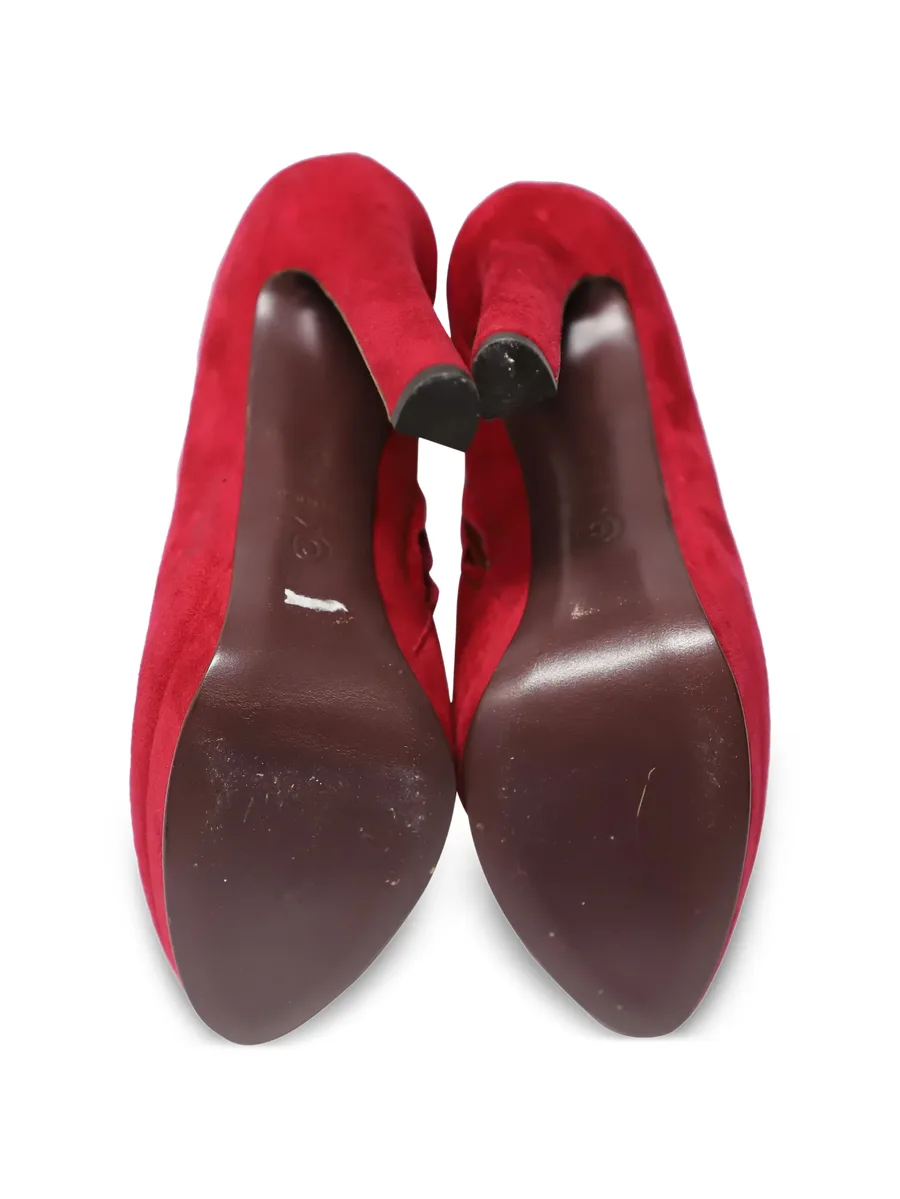 suede platform ankle boots 9