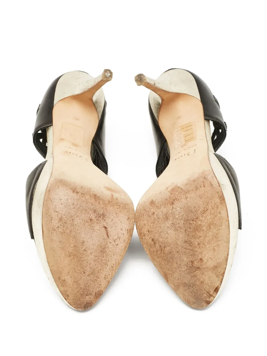 110mm bow-detail leather pumps 7