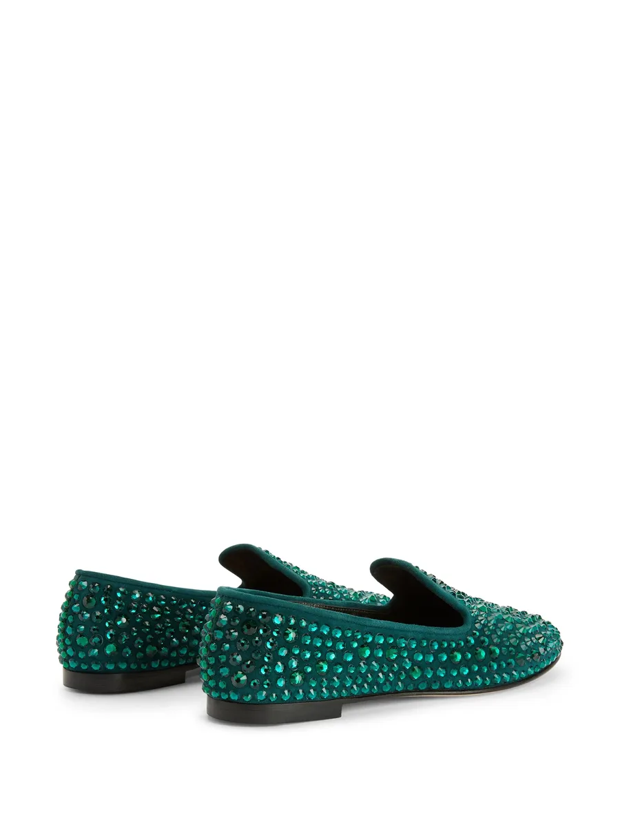 Evangeline crystal-embellished loafers 6