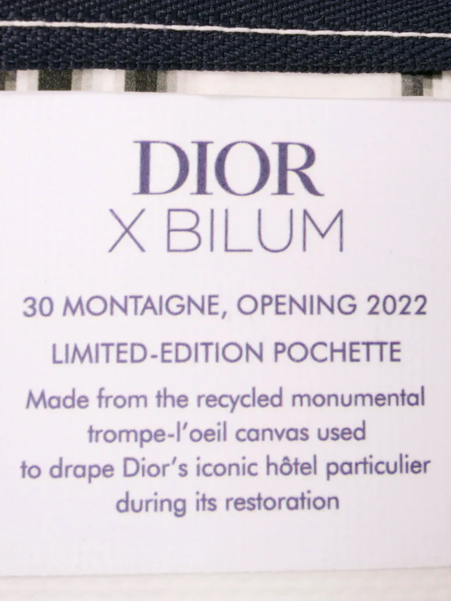 клатч Limited Edition Bilum Trompe Loeil Canvas 30 Montaigne Pochette (2022 год) 9