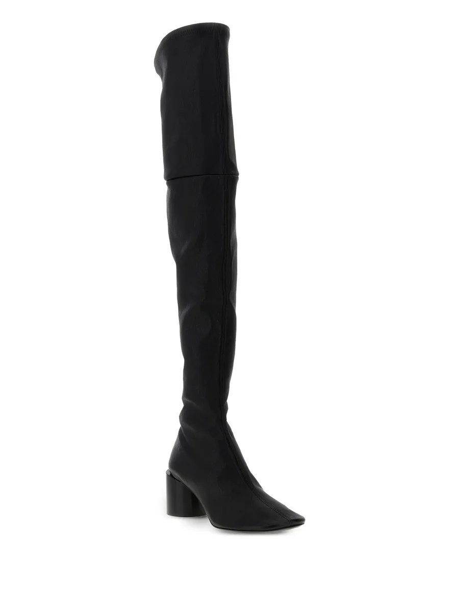 60mm leather round-toe boots 3