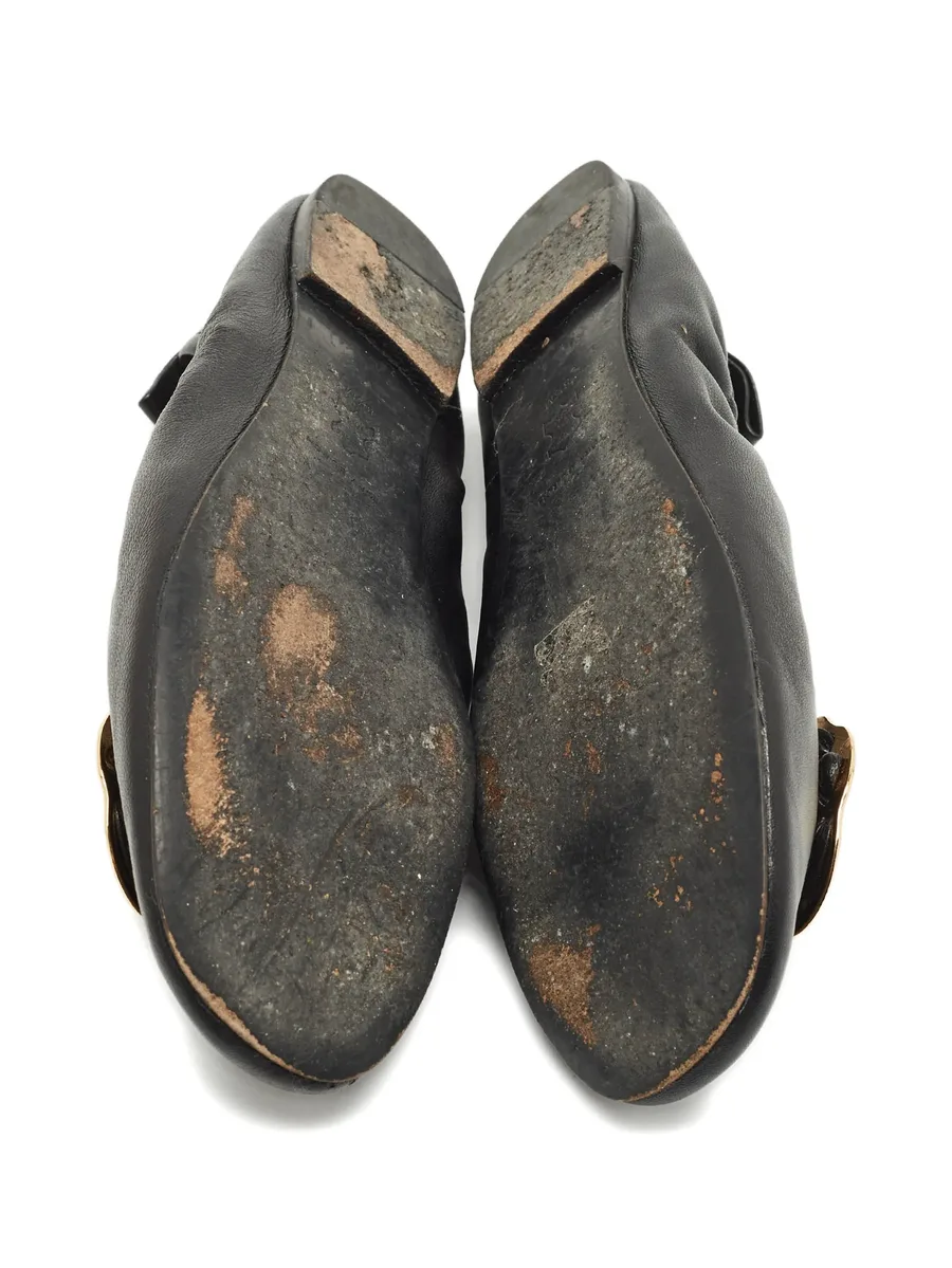 logo medallion ballet flats 10