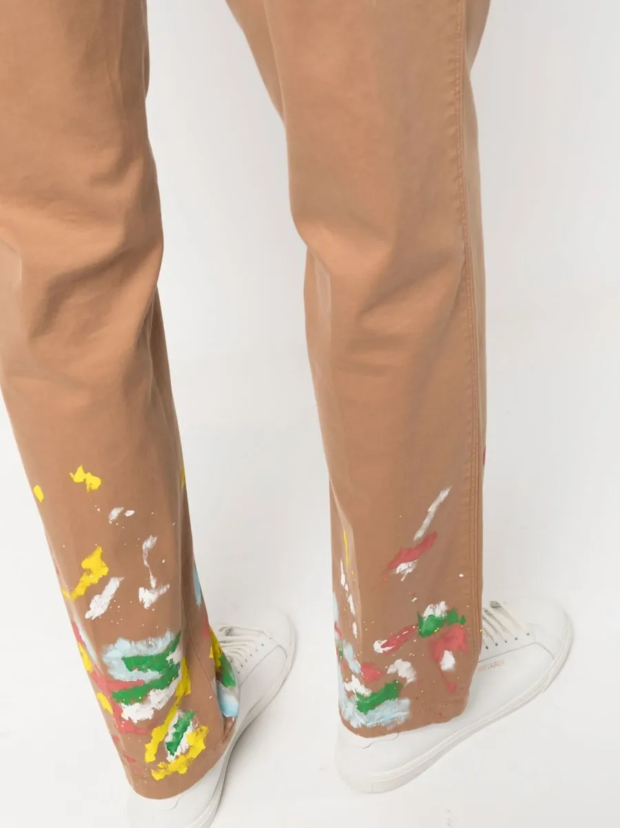 paint-splatter effect chinos 10
