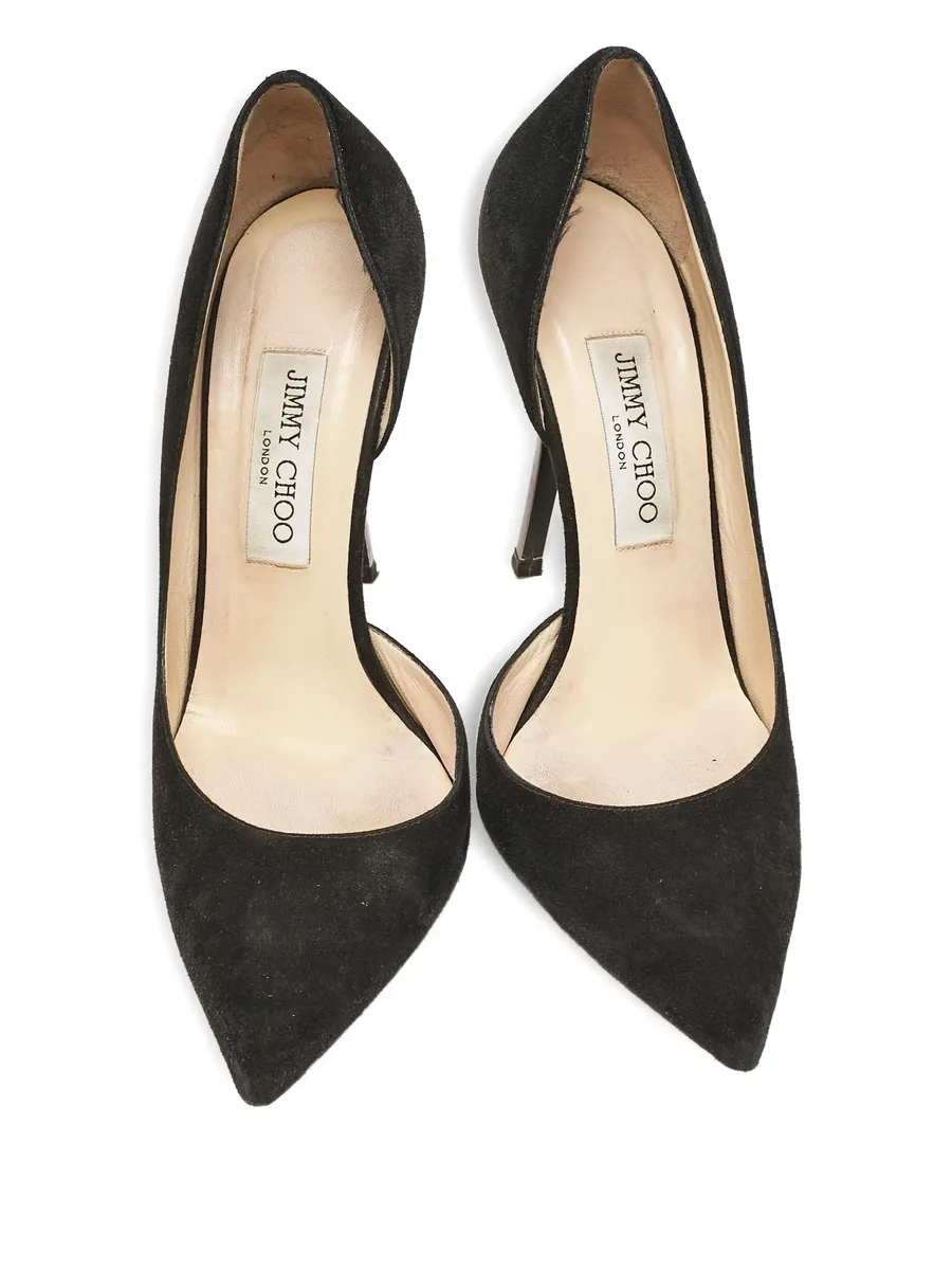 Suede Pointed Toe Pumps 6