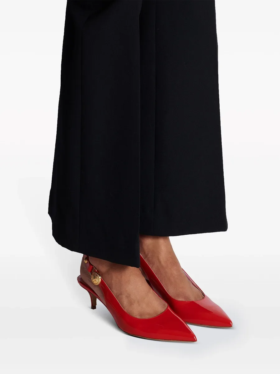 Eva patent leather slingback pumps 13