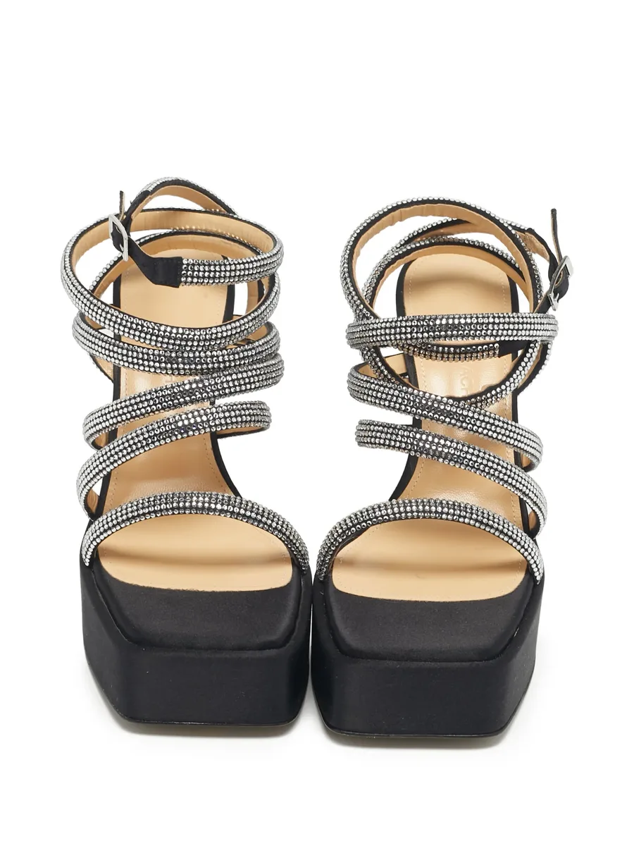Sydney platform satin sandals 5