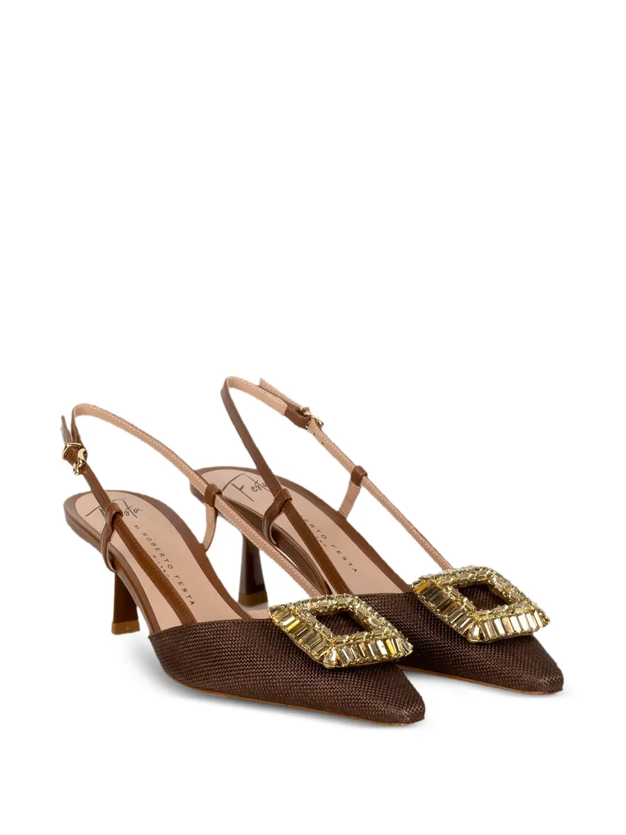 embellished heeled pumps 3