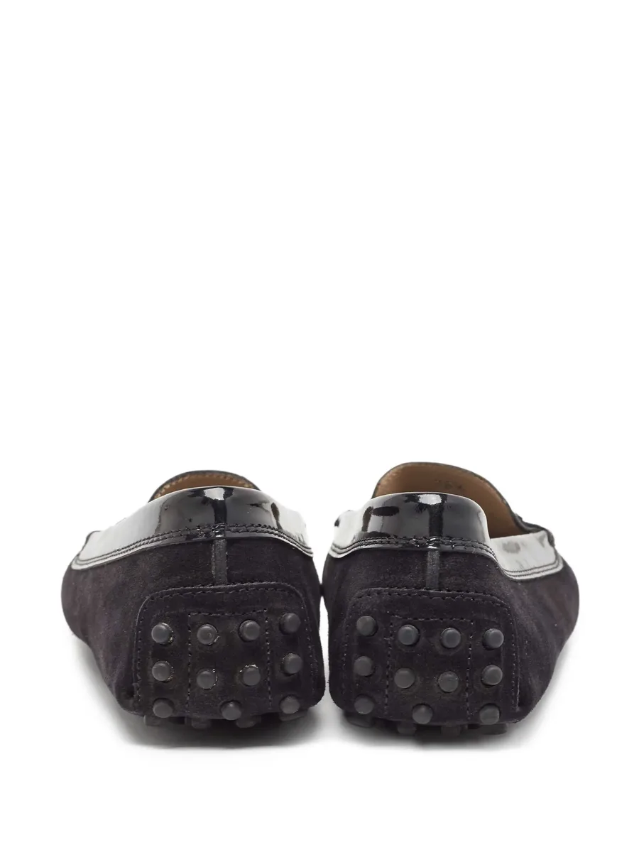 pre-owned Gommino patent-leather loafers 5