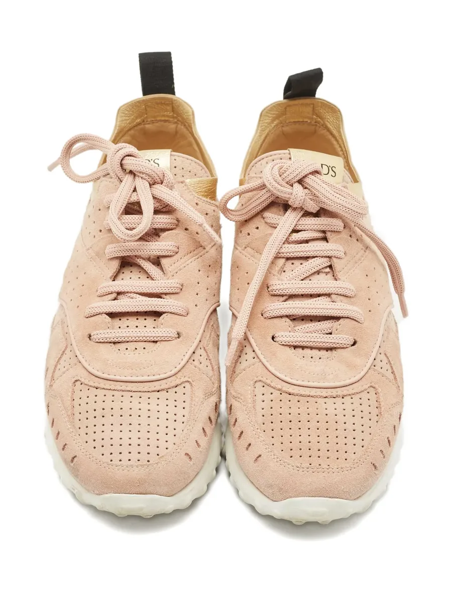 perforated-leather sneakers 6