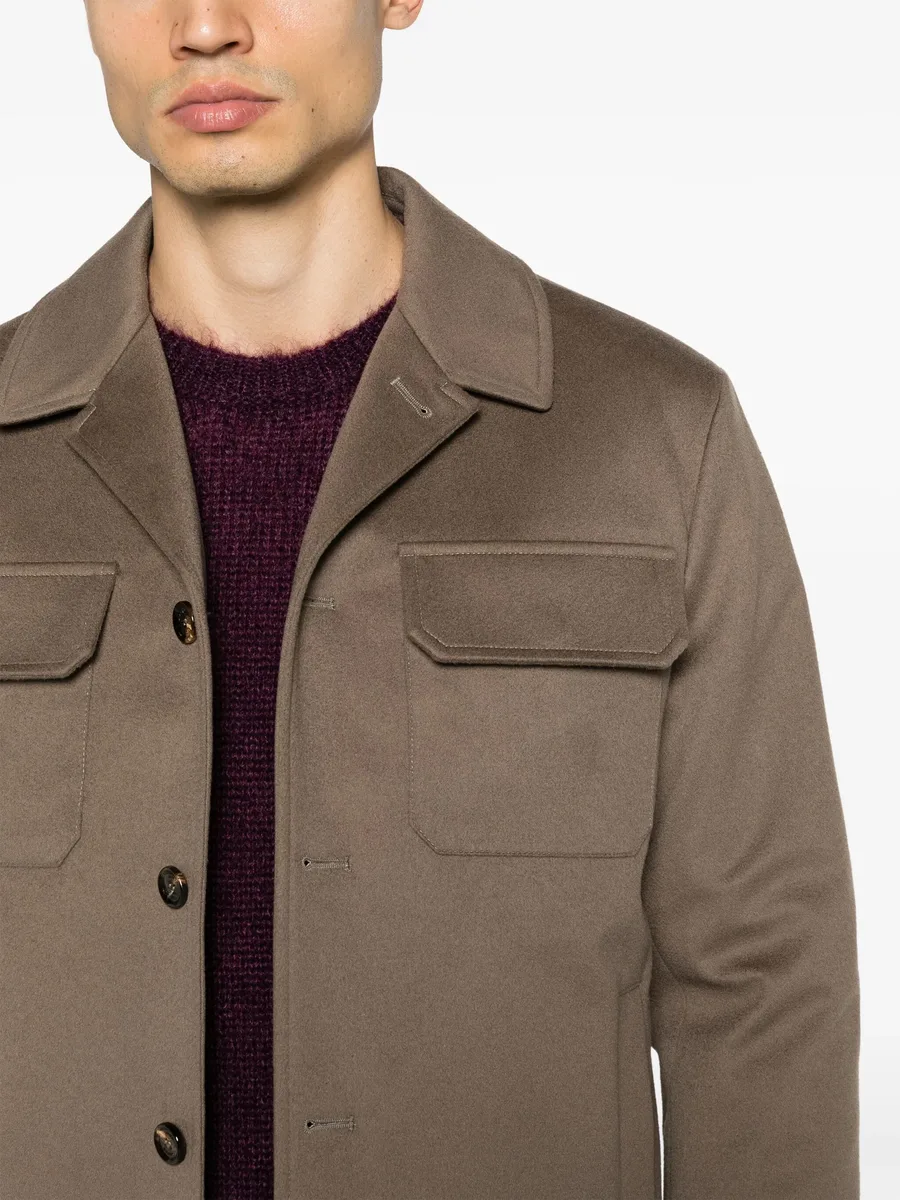 patch-pockets wool jacket 10