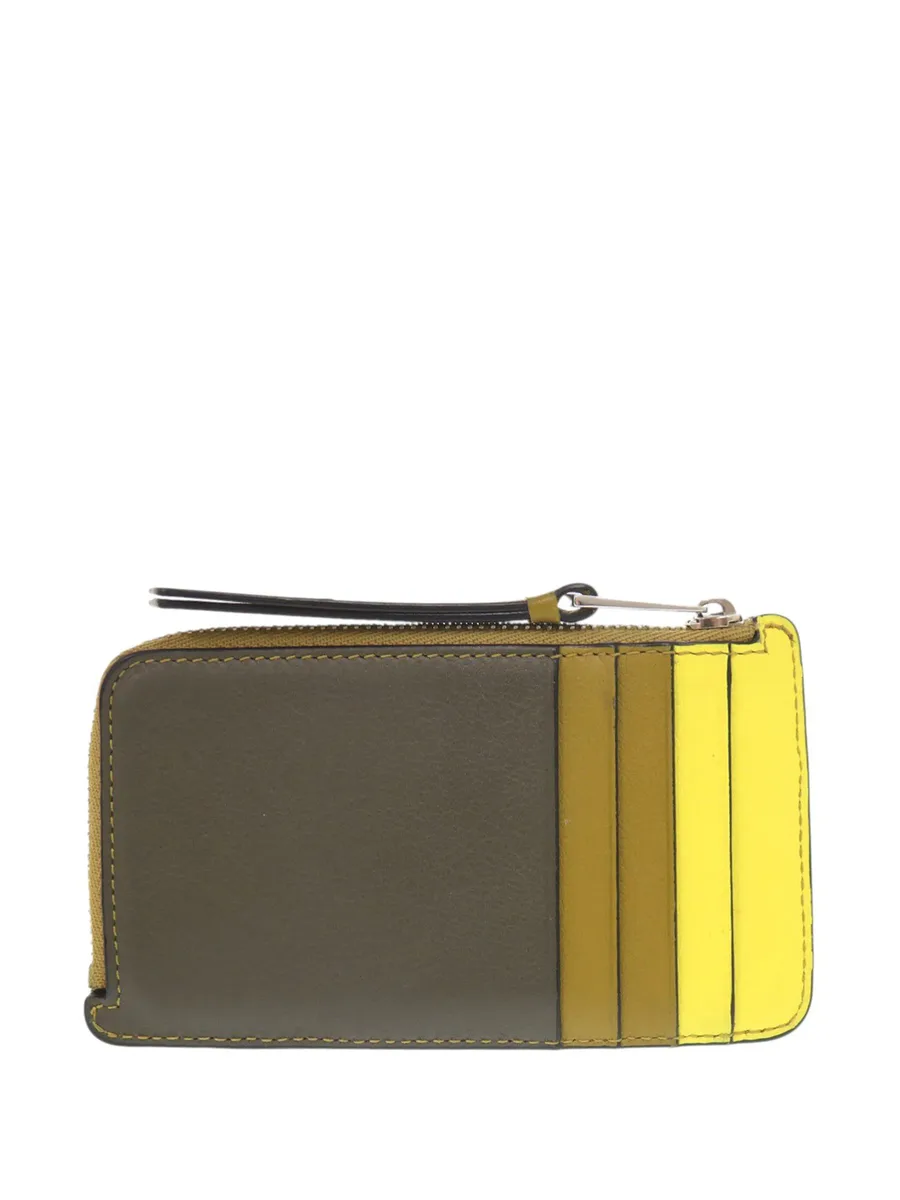 кошелек для монет Tricolor Calfskin Puzzle Card Holder (2022 год) 4