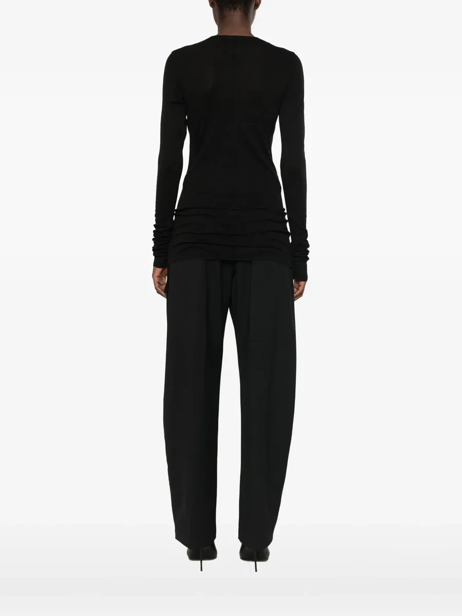 ruched long-sleeve top 4