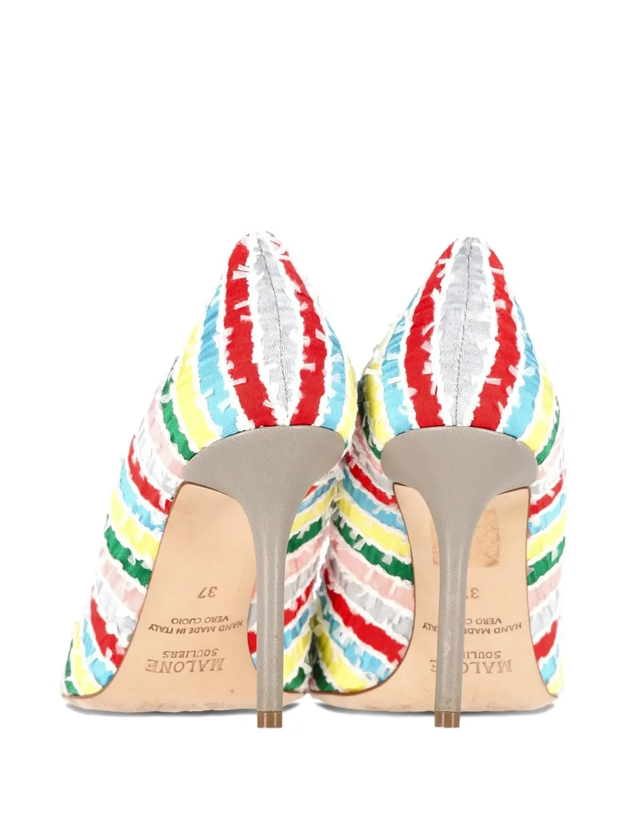 Brenda striped pointed pumps 9