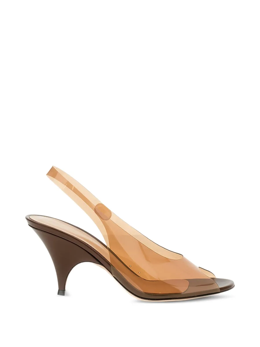 transparent slingback sandals 1