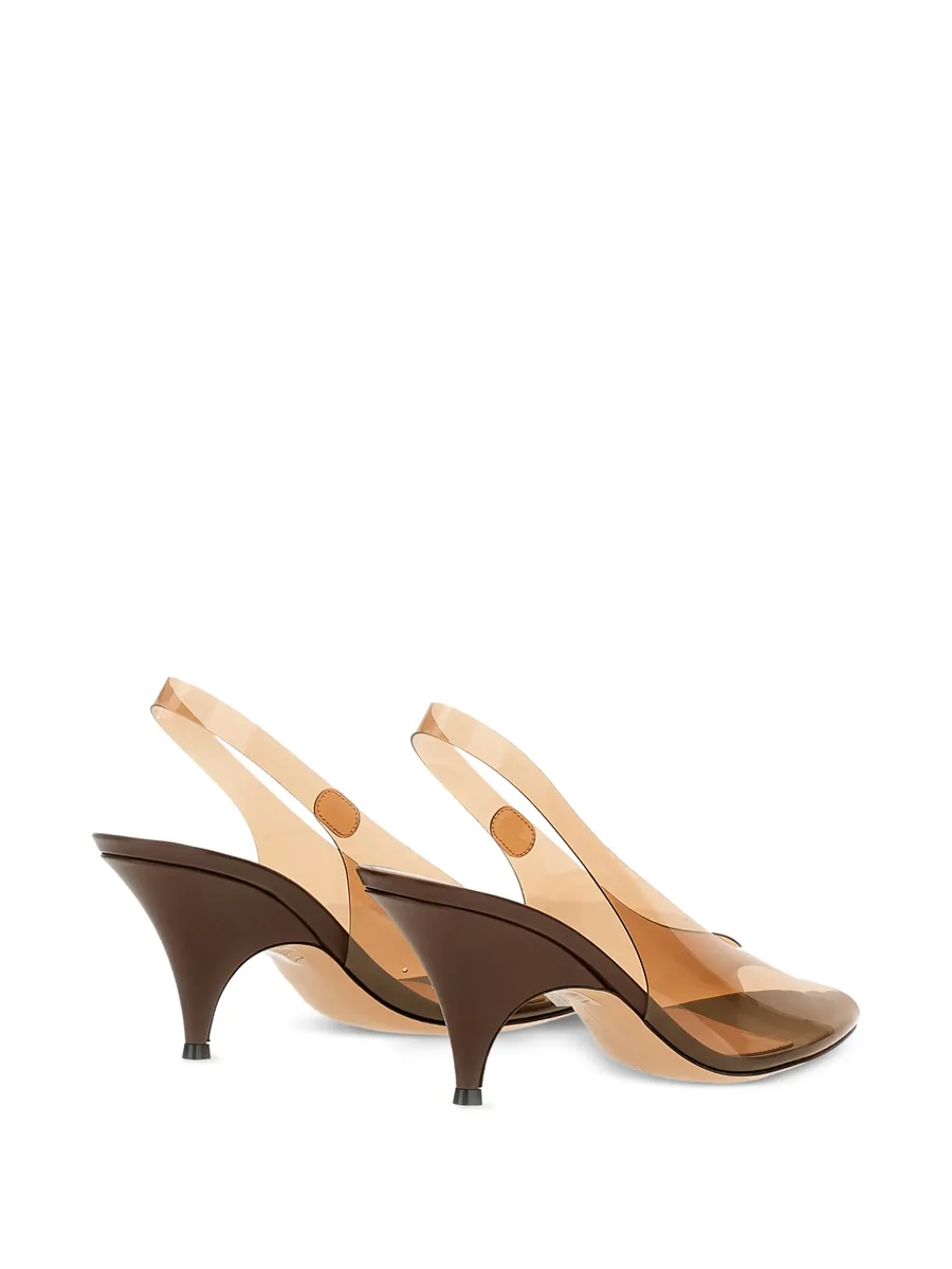 transparent slingback sandals 6