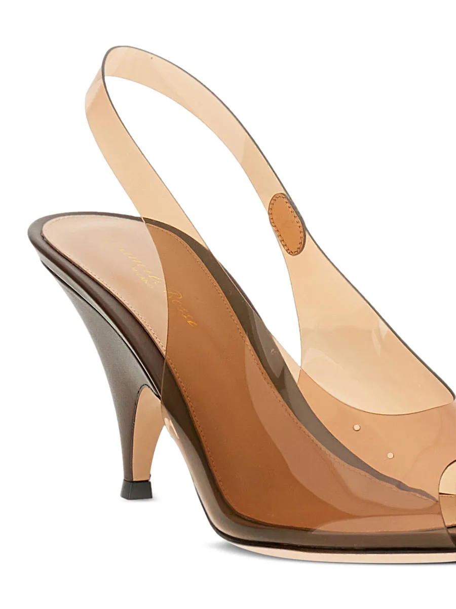 transparent slingback sandals 7