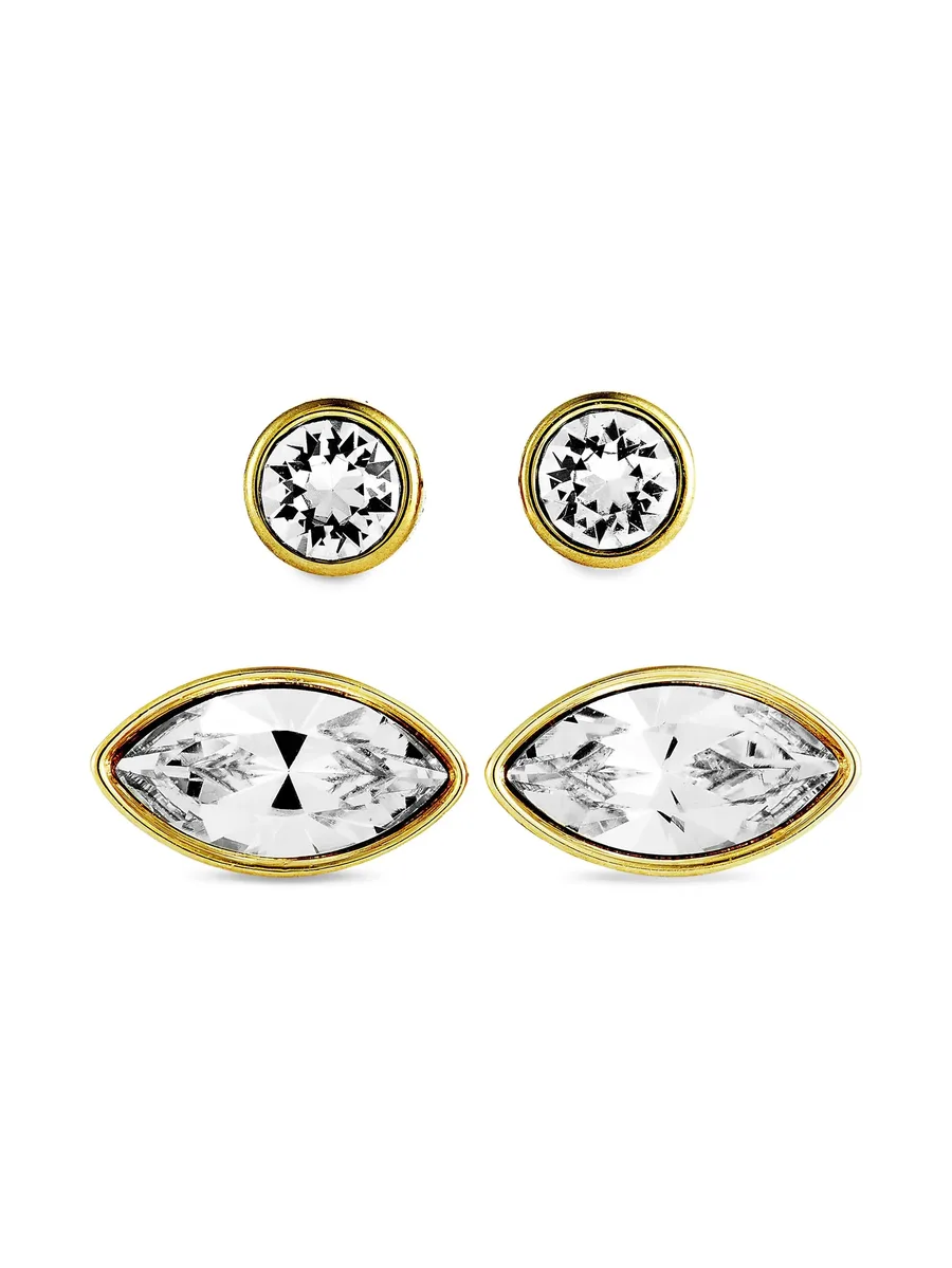 14K yellow gold Harley earrings set 2