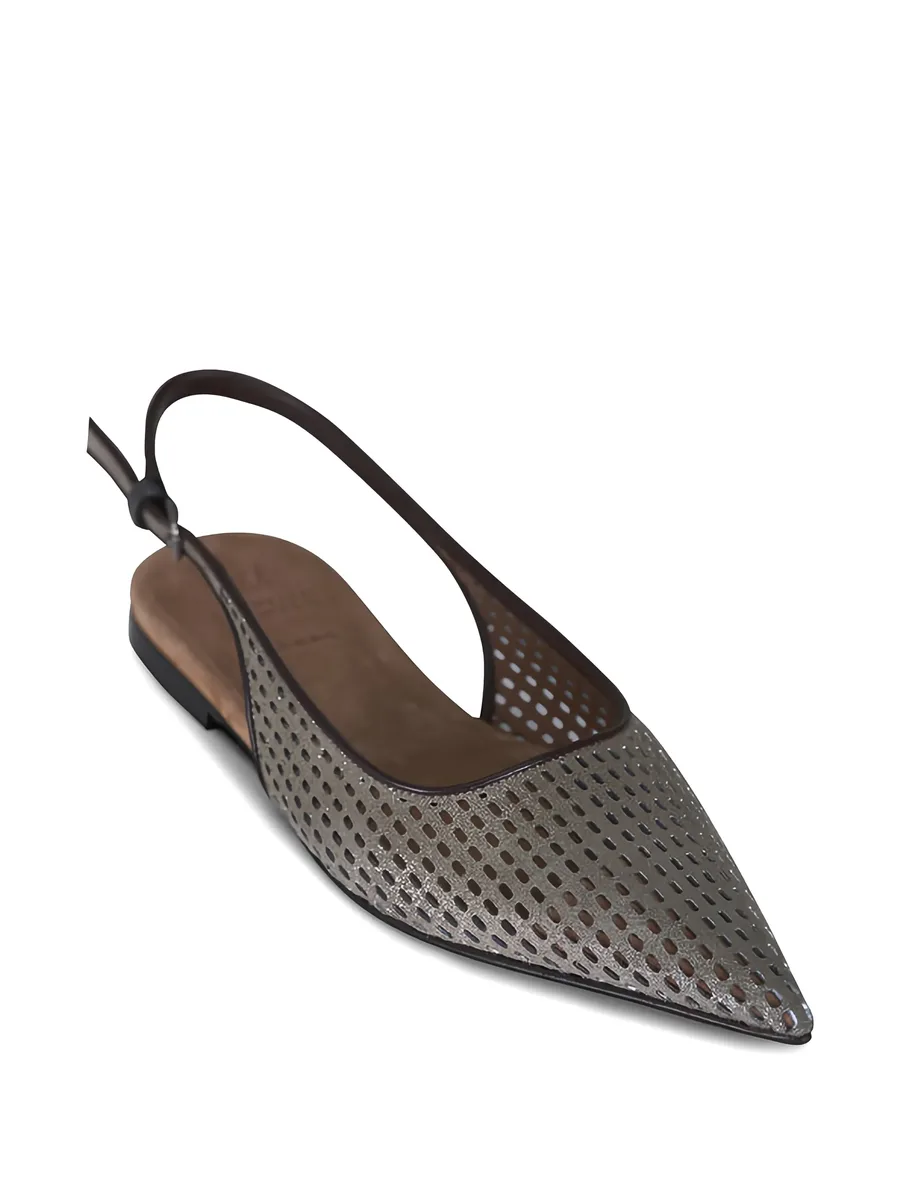 slingback perforated ballet flats 3