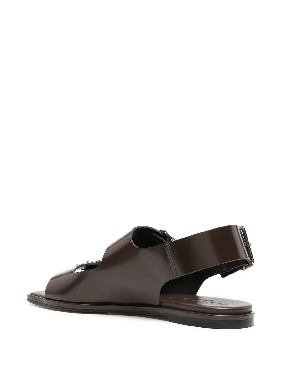 buckle-straps leather sandals 5