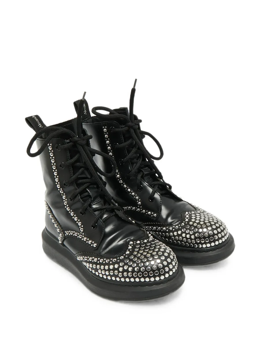 studded lace-up ankle boots 4