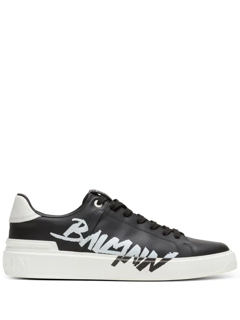 logo-print lace-up sneakers