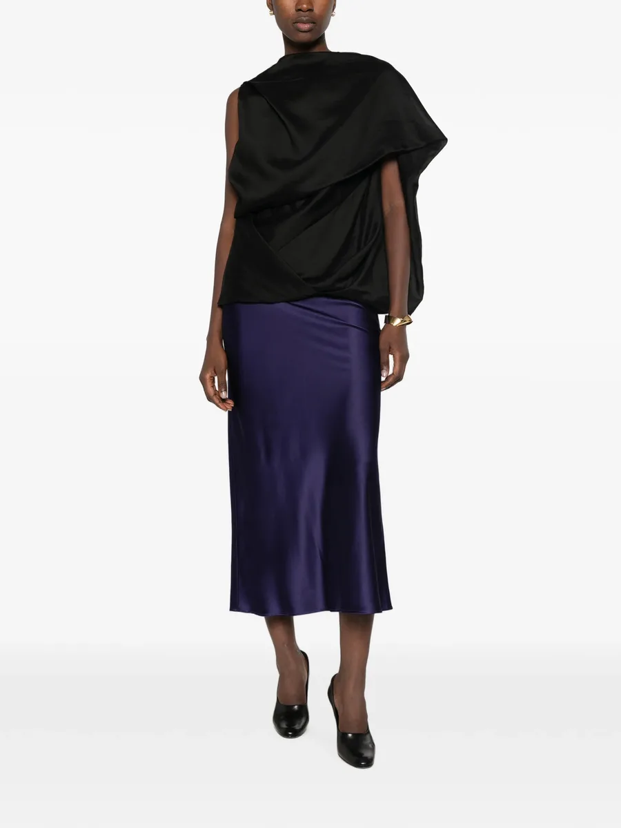 zip-fastening midi skirt 2