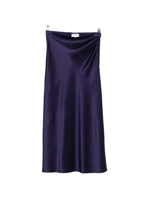 zip-fastening midi skirt