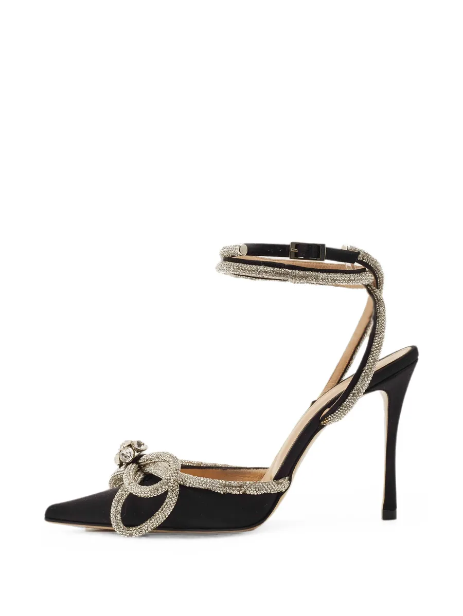 Double Bow crystal-embellished pumps 1