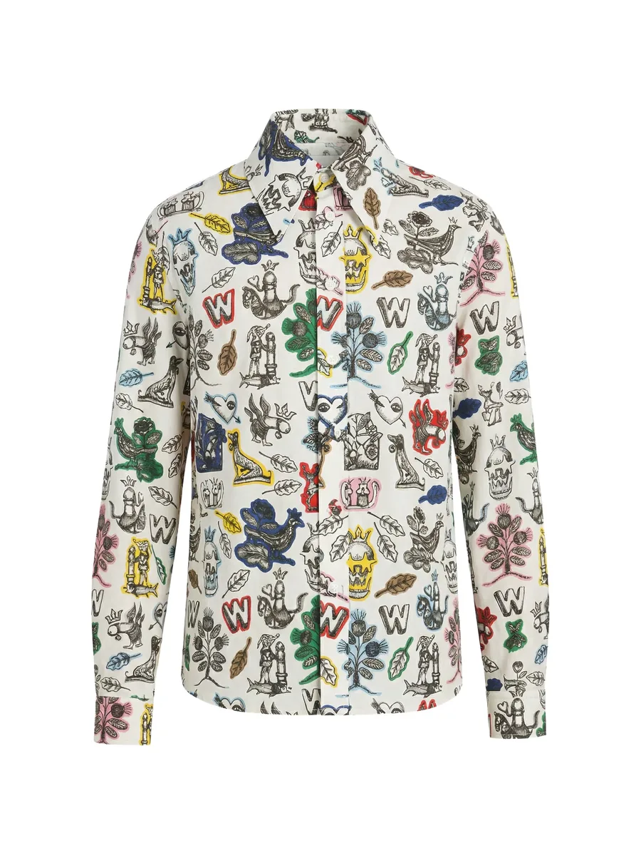 рубашка W-Shirt с графичным принтом 1