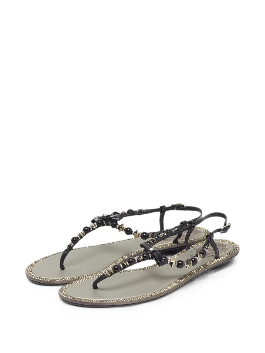 crystal-embellished patent leather sandals 10