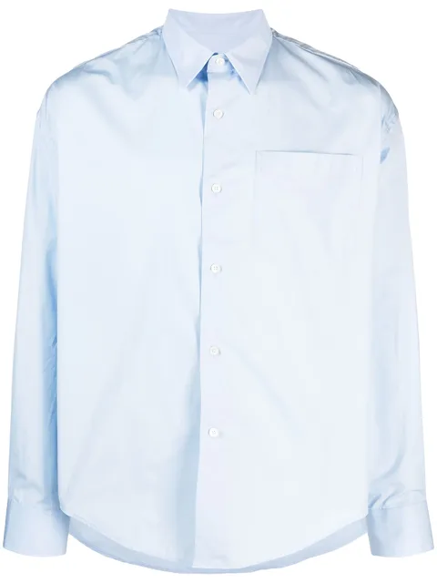 Ami de Coeur-embroidered cotton shirt