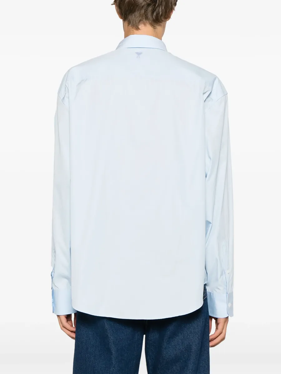 Ami de Coeur-embroidered cotton shirt 8