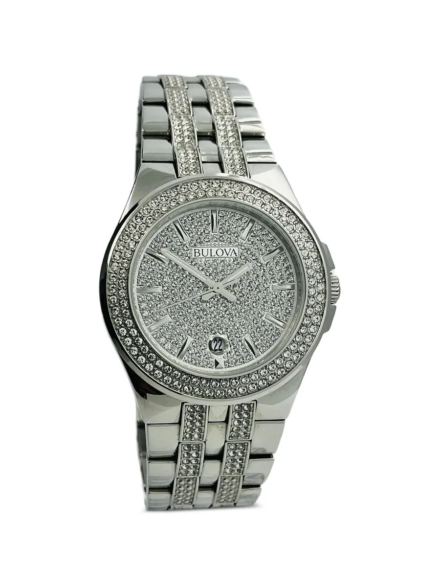 наручные часы с кристаллами Swarovski 42 мм 4